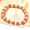 6 Mukhi Rudraksha Mars Bracelet - White Spacer