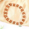 6 Mukhi Rudraksha Mars Bracelet - White Spacer