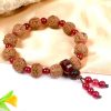 6 Mukhi Rudraksha Mars Bracelet - Red Agate - For eliminating lethargy and provides the will power courage to face challenges