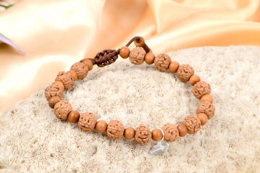 6 Mukhi Rudraksha Mars Bracelet - Sandalwood To eliminating lethargy