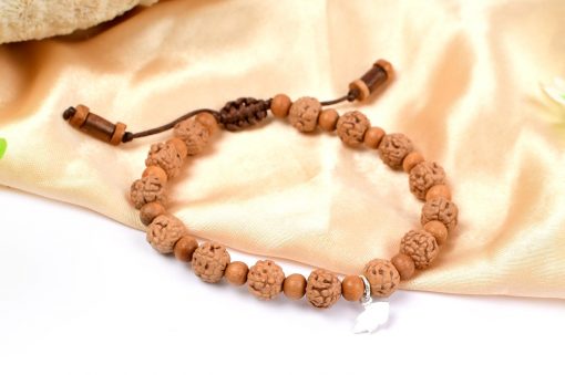 6 Mukhi Rudraksha Mars Bracelet - Sandalwood To eliminating lethargy