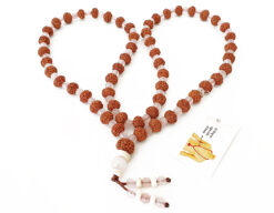 7 Mukhi Mahalaxmi Mala with Rose Quartz For progress and success in career and harmony in relationships