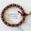 7 Mukhi Rudraksha Mahalaxmi Bracelet - Red Sandalwood To attract prosperity