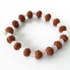 7 Mukhi Rudraksha Mahalaxmi Bracelet - Rose Quartz To bestows abundance