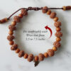 7 Mukhi Rudraksha Mahalaxmi Bracelet - Sandalwood to liberate miseries and bestows abundance