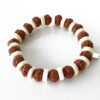 7 Mukhi Rudraksha Mahalaxmi Bracelet - White Spacer For success and wealth