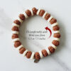 7 Mukhi Rudraksha Mahalaxmi Bracelet - White Spacer For success and wealth