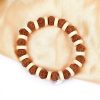 7 Mukhi Rudraksha Mahalaxmi Bracelet - White Spacer For success and wealth