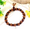 7 Mukhi Rudraksha Mahalaxmi Bracelet - Red Sandalwood To attract prosperity