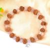 7 Mukhi Rudraksha Mahalaxmi Bracelet - Rose Quartz To bestows abundance