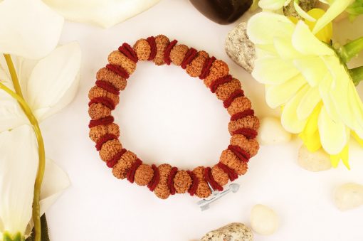 14 Mukhi Rudraksha Mahabali Hanuman Bracelet - Woolen