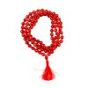 Red Carnelian Necklace - Faceted Mala To awakens talents within