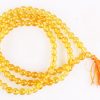 Citrine Round Faceted Necklace Mala