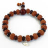 8 Mukhi Rudraksha Ganesha Bracelet with Red Sandalwood to remove obstacles in path, destroys evils and brings success