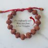 8 Mukhi Rudraksha Ganesha Bracelet - Silk Thread To enhanced wisdom