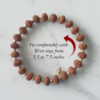 8 Mukhi Rudraksha Ganesha Bracelet - Silver Balls to achieve stability and strength