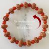 8 Mukhi Rudraksha Ganesha Bracelet with Red Agate to remove obstacles in path, destroys evils and brings success