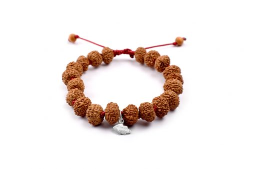 8 Mukhi Rudraksha Ganesha Bracelet - Silk Thread To enhanced wisdom