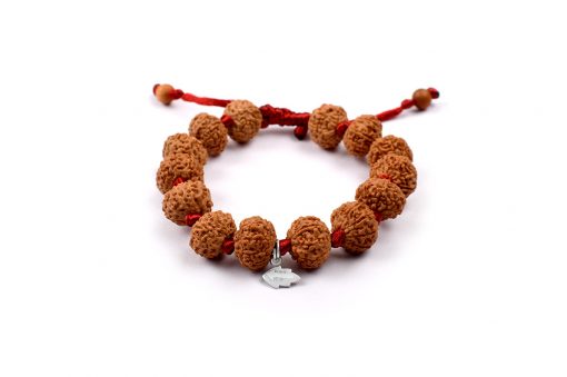 8 Mukhi Rudraksha Ganesha Bracelet - Silk Thread To enhanced wisdom