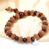 8 Mukhi Rudraksha Ganesha Bracelet with Red Sandalwood to remove obstacles in path, destroys evils and brings success