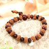 8 Mukhi Rudraksha Ganesha Bracelet with Red Sandalwood to remove obstacles in path, destroys evils and brings success