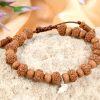 8 Mukhi Rudraksha Ganesha Bracelet with Sandalwood to achieve stability and strength to overcome all hurdles