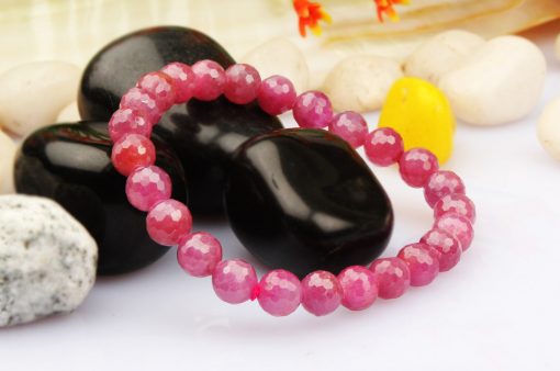 Ruby faceted Bracelet - II