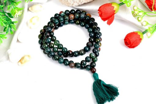 Bloodstone Necklace Mala For purification and manifestation