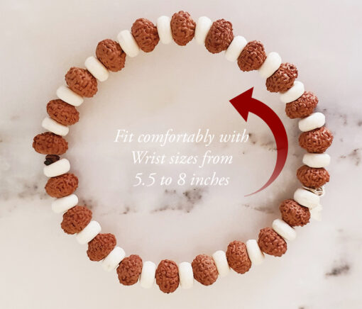 9 Mukhi Rudraksha Durga Bracelet for Bravery, Courage and Endurance