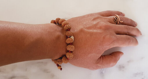 9 Mukhi Rudraksha Durga Bracelet for elevate consciousness and to walk on the path of liberation