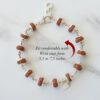 9 Mukhi Rudraksha Durga Shakti Bracelet - Silver Caps for knowledge and abundance