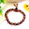 9 Mukhi Rudraksha Durga Bracelet with Red Sandalwood to brings name, fame, success and material comforts