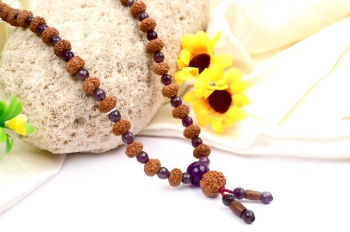 9 Mukhi Durga Mala - Amethyst