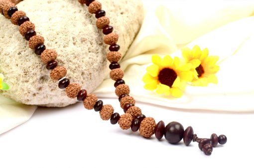 9 Mukhi Durga Mala - Red Sandalwood