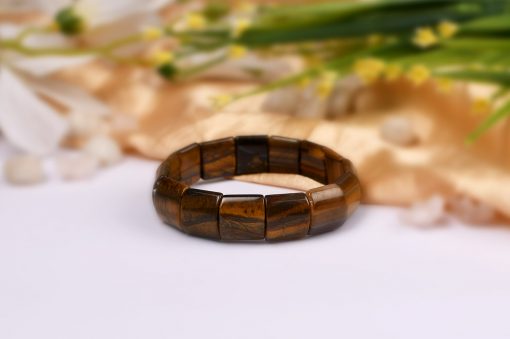 Tiger Eye Bracelet - Square Beads