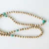 Amazonite & Tulsi Beads Necklace - For Enhances concentration and provides protection