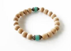 Amazonite and Tulsi beads Bracelet To Attracts new opportunities and prosperity