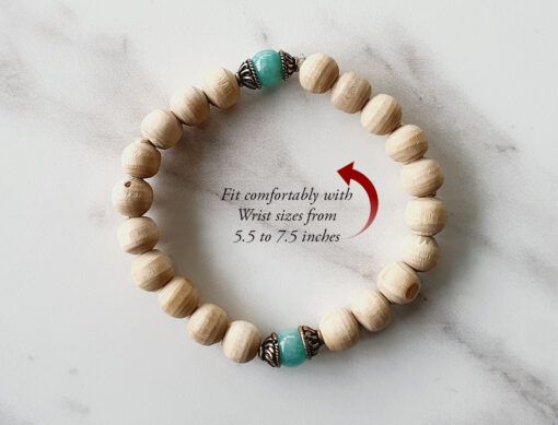 Amazonite and Tulsi beads Bracelet To Attracts new opportunities and prosperity