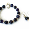 Amethyst Bracelet and Earring Set - For absorb negative energy while emitting positive energy