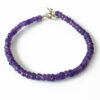 Amethyst Faceted Bead Bracelet - For spirituality and contentment