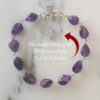 Amethyst Pear Shape Bracelet - For inspire creativity and encourage peace and stability