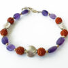 Amethyst and Rudraksha Bracelet