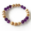 Amethyst and Tulsi beads Bracelet to enhance intuition