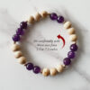 Amethyst and Tulsi beads Bracelet to enhance intuition