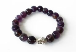 Amethyst with Buddha Bracelet - To enhance intuition and inspire creativity