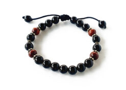 Black Agate and Red sandalwood Bracelets To Brings good luck and divine grace