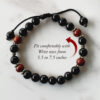 Black Agate and Red sandalwood Bracelets To Brings good luck and divine grace