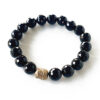 Black Agate with Buddha Bracelet To Brings good luck and tranquility