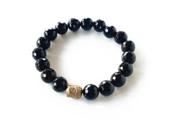 Black Agate with Buddha Bracelet To Brings good luck and tranquility