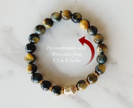 Black Cats Eye with Buddha Bracelet - To bring good fortune and remove fears